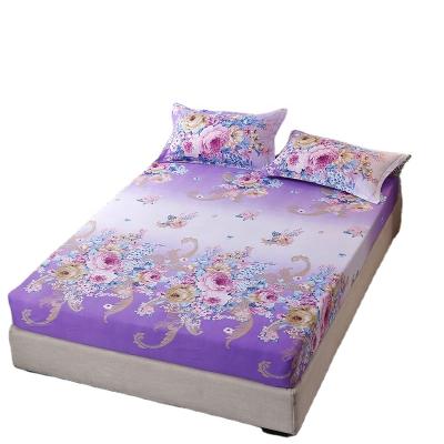 China Single Best Selling In Asia Purple Gradient Fitted Sheet Type Flower Multiple Sizes Sheets for sale