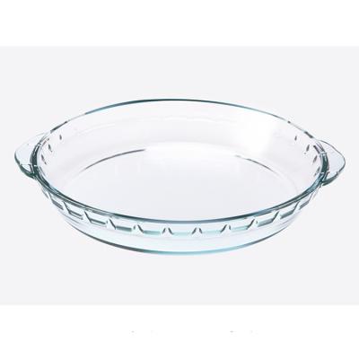 China Pyrex Pie Salad Fruit Dish Pots Pots Pyrex Pie Salad Fruit Dish Viable Round Pan Sets Casserole Glass Bowl Dish Cooking Set for sale