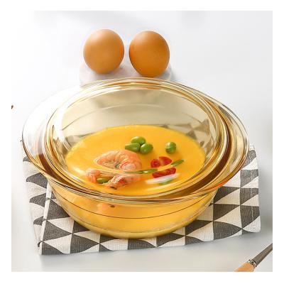 China Sustainable Cookware 1.0L Non-Stick Casserole Sets Pot Cookware Set Glass Pot Casserole With Cover Dinnerware for sale