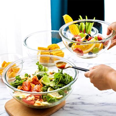 China Viable According To Customer Needs Express Salad Bowl Contain Oval Glass Fruit Vegetable Salad Bowl for sale