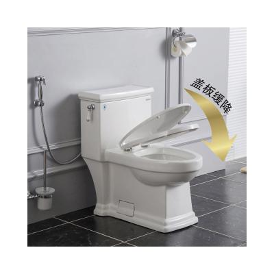 China Double-Flow Traditional Wholesale Price Toilet Ceramic One-Piece Bathroom Ceramic Toilet for sale