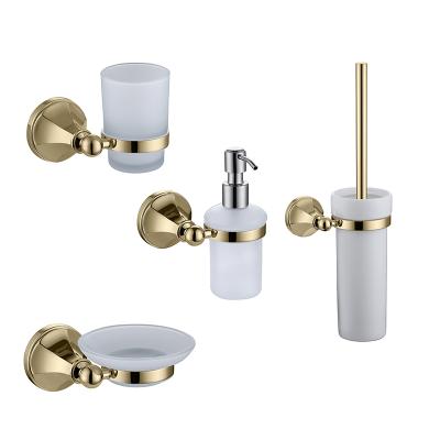 China 2021 new luxury antique brass bathroom accessories set with 6 sets of bathroom accessories hardware for sale