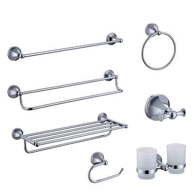 China Modern Highest Quality Durable Chrome Plated Wall Mounted Brass Bathroom Accessories Wall Mounted for sale