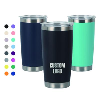 China Customized Viable Wholesale 20oz/30oz Stainless Steel Travel Tumbler With Straws And Lids 20oz Tumbler Insulated USA Warehouse Stocked for sale