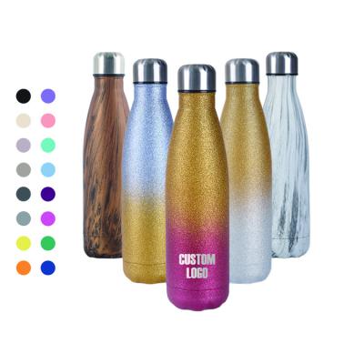 China 500ml Vacuum 500ml Double Wall Stainless Steel Water Bottle Coke Shaped Cola Sustainable Custom Eco Friendly Insulated Water Bottle for sale