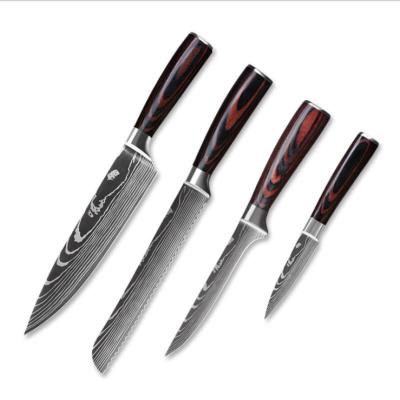 China OEM viable logo branded best quality professional japanese stainless steel knives set cutting chef handmade kitchen knive for sale