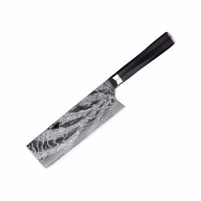 China Excellent Viable Good Quality Fixed Blade Europe Kitchen Knives For Vegetable Blanks 73 Layers 6.8 Inch Damascus Steel Cleaver Knife for sale