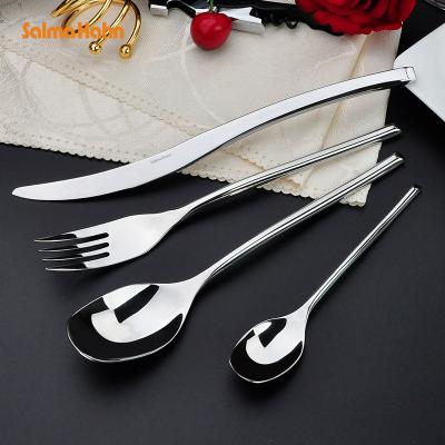 China Gift Box Viable Custom Products Gold Korea Logo Spoon And Fork Luxury Bulk Cutlery Set Sale 18/10 Stainless Steel Flatware Sets for sale