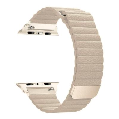 China ShanHai Leather For Apple 44/42mm Leather Loop 40/38mm - Middle Smartwatch Replacement Band For iWatch Series 5/4/3/2/1 for sale