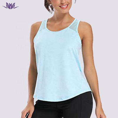 China Fashion Breathable Fitness Gym Stretch Running Workout Plus Size Quick Dry Tank Top For Women for sale