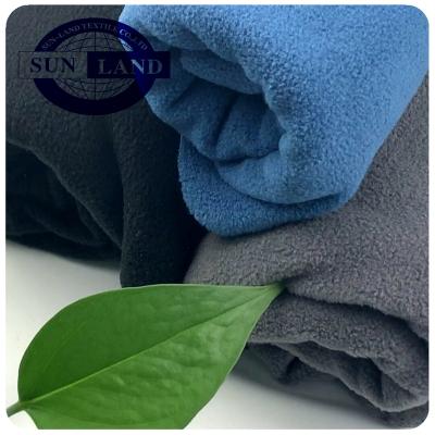 China Textilesandfabrics Antistatic 100% Polyester 300gsm Polar Fleece Winter Blanket Clothing Two Sided Micro Brushed for sale