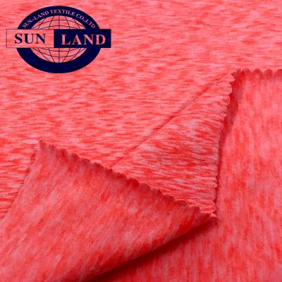 China Hot 87% Polyester 13% Spandex Jersey Brushed Blend Fabric for sale