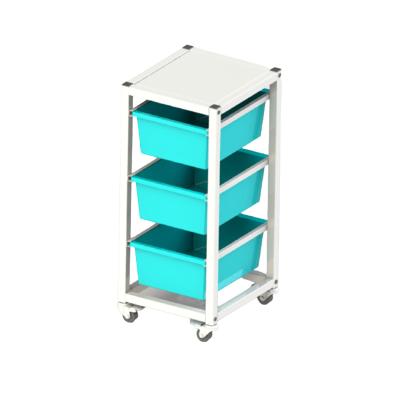 China CLASSIC Hot Sale 3 Drawer Storage Rolling Cart Rolling Carts With Drawers for sale