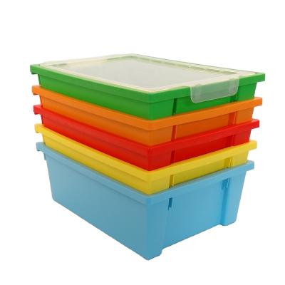 China Sustainable Home Storage Box With Lid Cheap Stackable Storage Box for sale