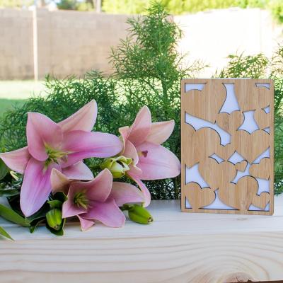 China Europe valentine cards handmade bamboo greeting card for wedding valentine gifts for sale