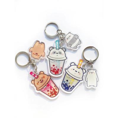 China Gift Personal Design High Quality Customize Acrylic Key Chain Custom Printed Acrylic Charms for sale