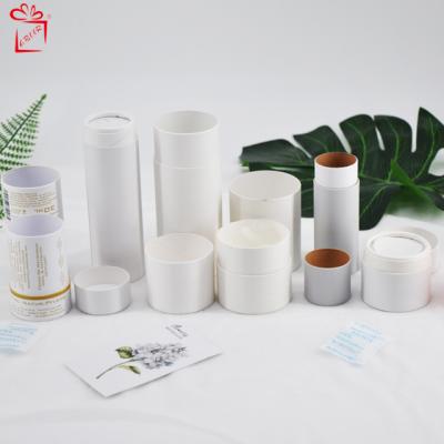 China Recycled Materials Custom Printed Logo Creative Round Kraft Paper Tube Packaging For Cosmetic Food Packaging for sale