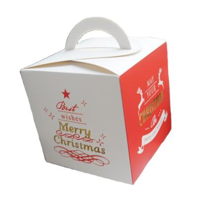 China Custom Logo Christmas Xmas Party Decoration Packaging Caja Hot Sale Handmade Amazon Apple Eve Paper Gift Paper Box For Treat Cookie for sale