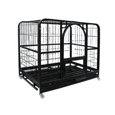 China Breathable High Quality Collapsible Custom Houses Carriers Metal Color Pet Dog Cage Kennel for sale