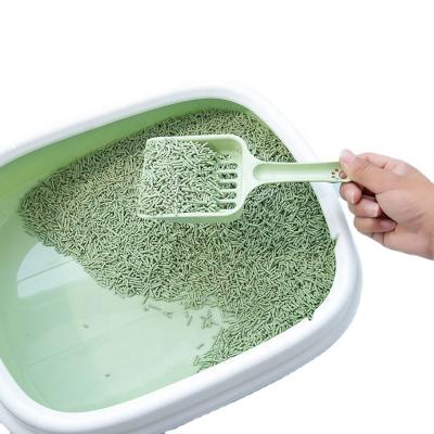 China Cat Cleaning Wholesale Pet Cat Litter Box Plastic Indoor Scoop Free Sifting Box For Cat Toilet Training Toilet Tray for sale