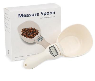 China Food Measuring 800G Large Digital Portable Detachable Spoon Scale Weighing Coffee Tool Scoop Dog Pet Electronic Feeding Cat for sale