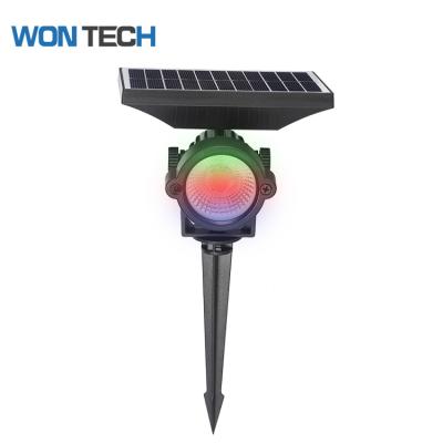 China Outdoor Rotating Garden Energy Saving IP65 Solar Powered Spot Light COB for sale