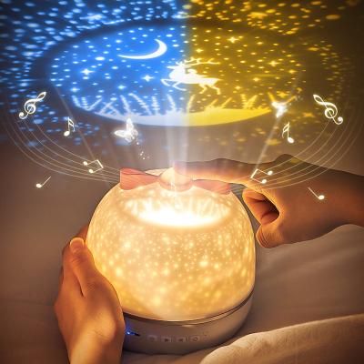 China Best Modern Smart Night Light Projector 3 Colorful Change With Remote Control Setting for sale