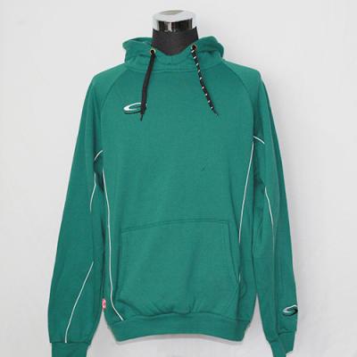 China Green Hooded Sweatshirt Jacket 65% Polyester 35% Cotton Brand Logo On The Left Chest for sale