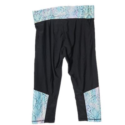 China De elastische Broek van de Taille Zachte Yoga, de Broek van de Trainingyoga met Geflakkerde Bodem Te koop