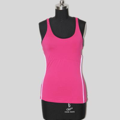 China Sleeveless van de de Kleren90% POLYESTER 10% SPANDEX van de Yogatraining Mouwloze onderhemden Activewear Te koop