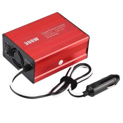 China Phone Dual USB Car Power Inverter 300W Modified Sine Wave DC 12V To 110V 220V AC 4.2A Digital Power Plug Car Charger for sale