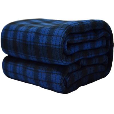 China Super Soft Plush Oversized Striped Winter Anti-pilling Throw Fleece Blanket for sale