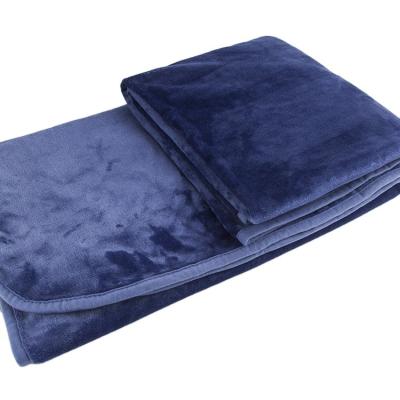 China Winter Anti-static Flannel Solid Color Summer Office Thick Blanket Lunch Break Cover Solid Color Air Conditioning Coral Blanket for sale