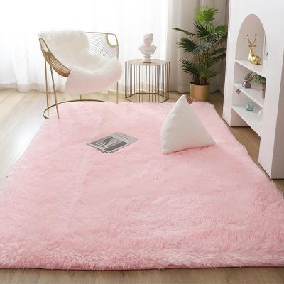 China Washable Home Decoration Long Pile Living Room Super Soft 100% Polyester Rug for sale