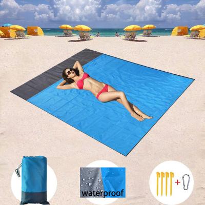 China Logo Light Weight Extra Large Sandless Custom Sandproof Soft Durable Lightweight Waterproof Beach Free Sandproof Cover for sale