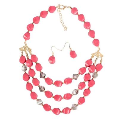 China FASHIONABLE Wholesale Custom Colored Acrylic Chain Plastic Bag Chain Reading Glass Opening Detachable Jewelry Necklace Acrylic for sale