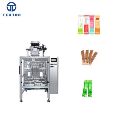 China Food factory price 4 lane multi lane powder coffee sachet packaging machine for sale