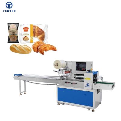 China horizontal automatic food pillow bread chocolate packing machine price for sale