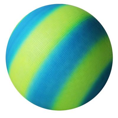 China Promotional Toy Inflatable PVC Material 8.5inch Rainbow Eco - Friendly Beach Ball for sale