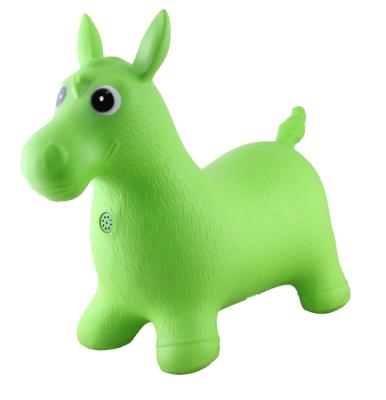 China Inflatable Toy Inflatable PVC Eco-friendly Material Ride-on Animal Bouncing Horse With Voice Indoor And Outdoor Toys for sale