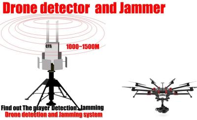 China Dispositivo de detecção móvel inteligente do zangão, escala longa da detecção do jammer do Rf do zangão à venda