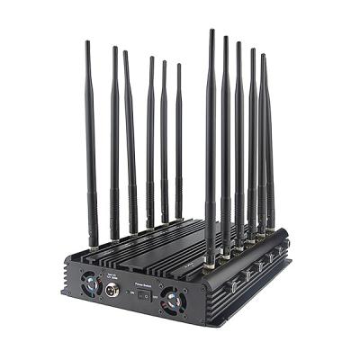 中国 ACアダプターが付いている携帯用UHF VHFコミュニケーション妨害機信号のブロッカー12バンド 販売のため