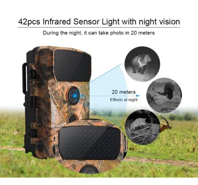 China HDKing 45pcs IR LED Night Vision 8.0MP PIR Distance 20M Lens Angle 90 Degree Hunting Trail Camera OEM Factory JDL-501 for sale