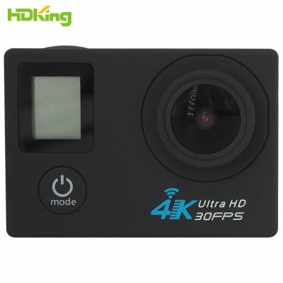 China Recording Function HDKing 4K 30fps Action Camera With 2