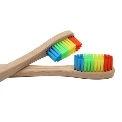 China Convenient Environmental Friendly and Degradable OEM Bamboo Wood Biodegradable Toothbrush Oral Clean Recyclable Adult Colored Toothbrush for sale