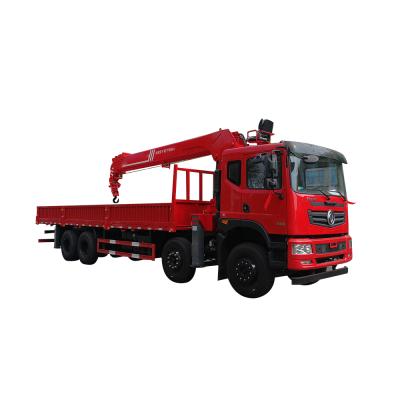 China TRUCK CRANE 5 ton to 20ton load and capacity truck cargo crane / dongfeng dump truck lifting crane for sale