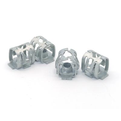 China Industry Customized Carbon Steel Spring Clip M6 M8 White Galvanized Speed ​​U Cage Nut For Furniture for sale