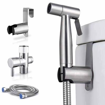 China Modern Portable Handheld Bidet High Quality Stainless Steel Water Jet Bidet Sprayer Set Kit For Toilet for sale