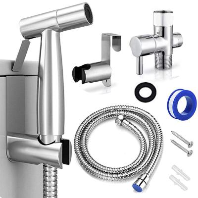 China 304 Stainless Steel Bidet Shattaf Shower Head Modern Handheld Toilet Portable Bidet Sprayer Toilet for sale