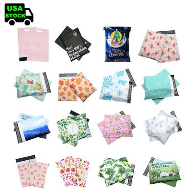 China Tearproof USA Warehouse Ready To Ship Poly Mailing Custom Logo Print Polymailer Shipping Packaging Messenger Mailing Bags for sale